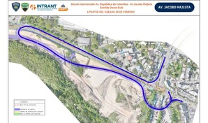Anuncian cierre parcial de la intersecci&oacute;n de las avenidas Rep&uacute;blica de Colombia y Jacobo Majluta