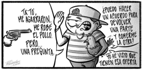 Caricatura de Noticiero Poteleche 4 marzo 2026