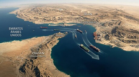 Un primer petrolero cruz&oacute; el estrecho de Ormuz escoltado por la Marina de EE.UU.