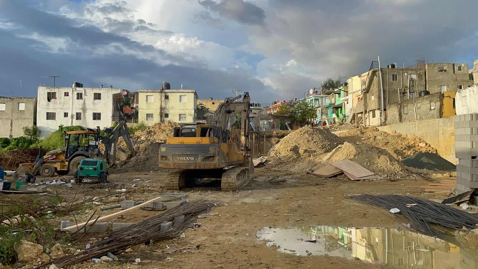 La obra que se desarrolla en la zona es una estancia infantil que inició en la etapa preliminar de construcción en 2015.