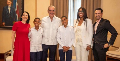 Abinader recibe en el Palacio a "Pico de Oro", el estudiante que se hizo viral por su elocuencia