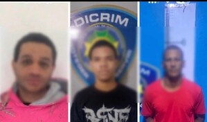 Detienen a tres hombres en Santiago acusados por robos y asaltos