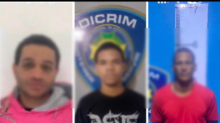 Detienen a tres hombres en Santiago acusados por robos y asaltos