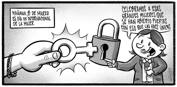 Caricatura de Noticiero Poteleche 7 marzo 2026