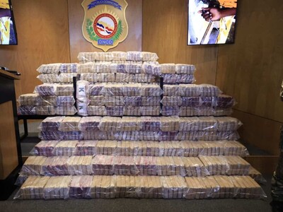 Incautan 700 paquetes de drogas en contenedor de uvas