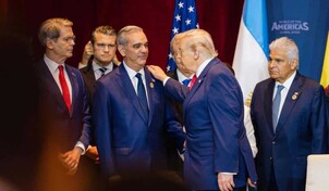 Trump califica a Abinader como "un gran hombre" y destaca labor de embajadora de EE. UU. en RD