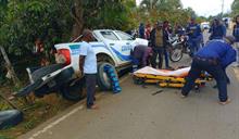 Tres polic&iacute;as resultan heridos en accidente de tr&aacute;nsito en El Valle de Hato Mayor