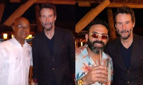 Keanu Reeves es captado en un restaurante de Boca Chica