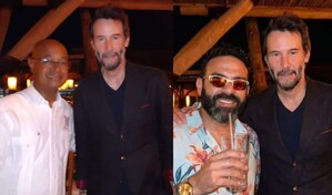 Keanu Reeves es captado en un restaurante de Boca Chica
