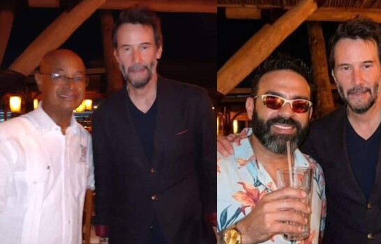 Keanu Reeves es captado en un restaurante de Boca Chica