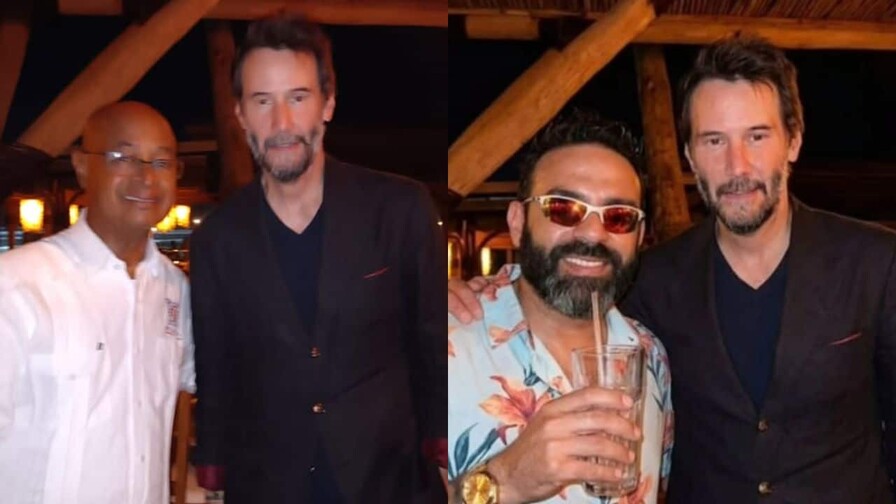 Keanu Reeves es captado en un restaurante de Boca Chica