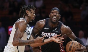 Bam Adebayo lidera primera victoria del Heat y establece r&eacute;cord de rebotes