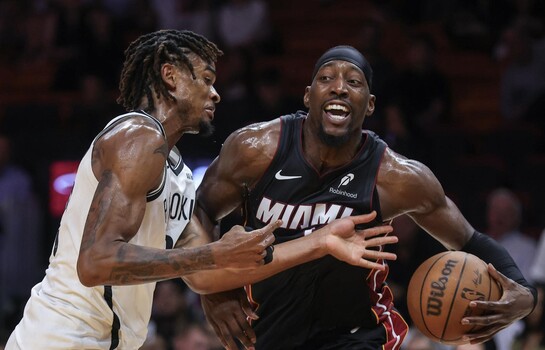 Bam Adebayo lidera primera victoria del Heat y establece r&eacute;cord de rebotes