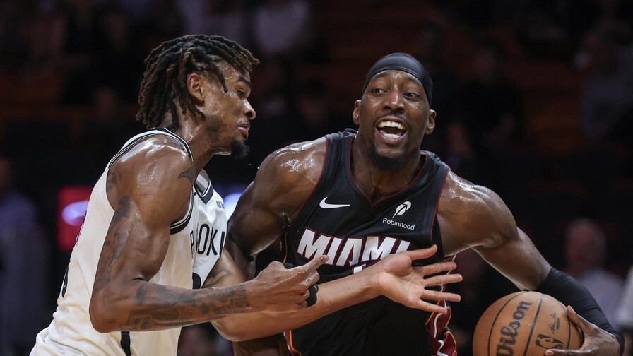 Bam Adebayo lidera primera victoria del Heat y establece r&eacute;cord de rebotes