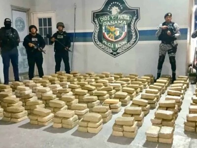 Decomiso droga Panamá en operativo cerca de Costa Rica