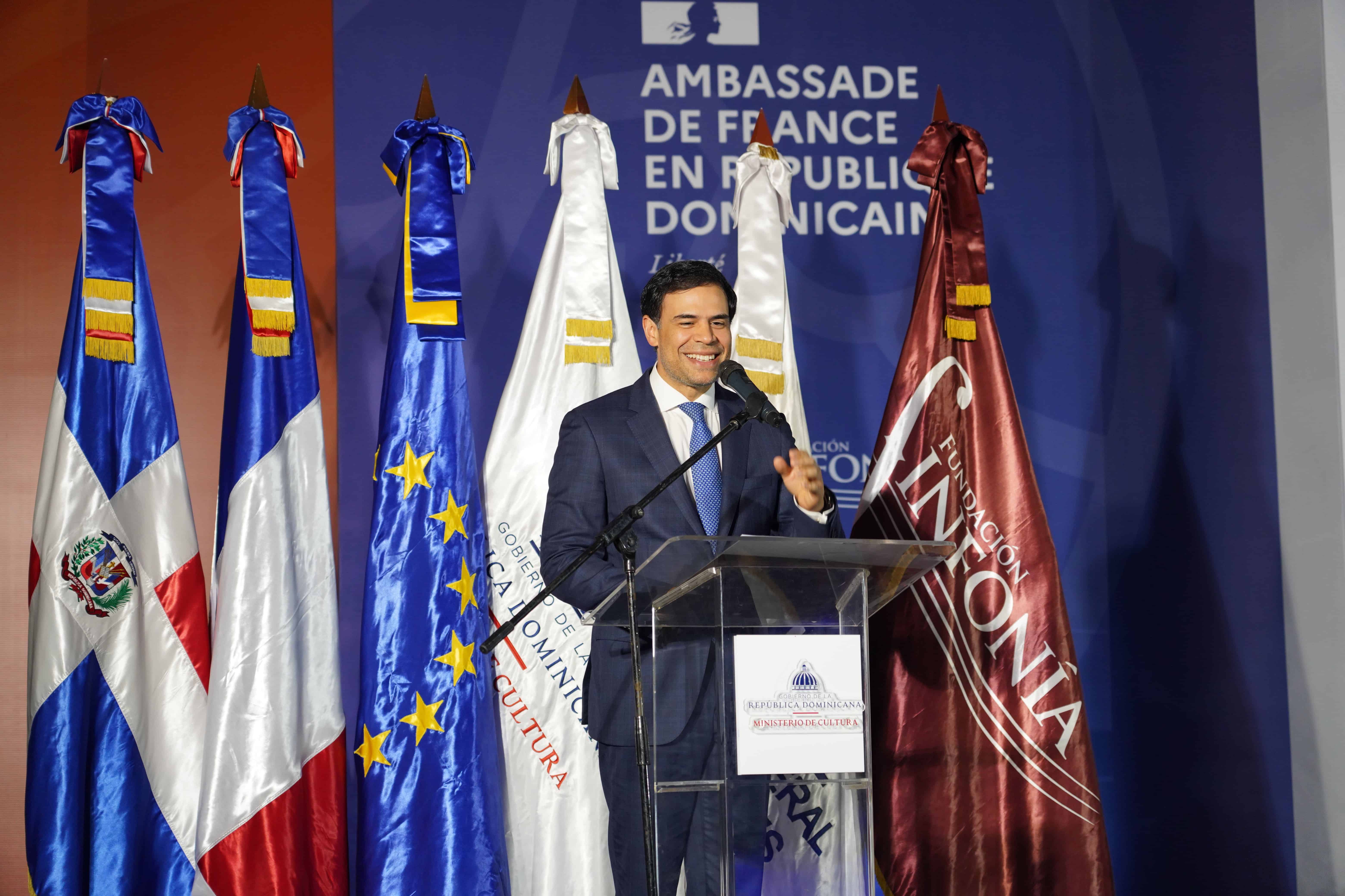 Roberto Ángel Salcedo, ministro de Cultura de la República Dominicana.<br>