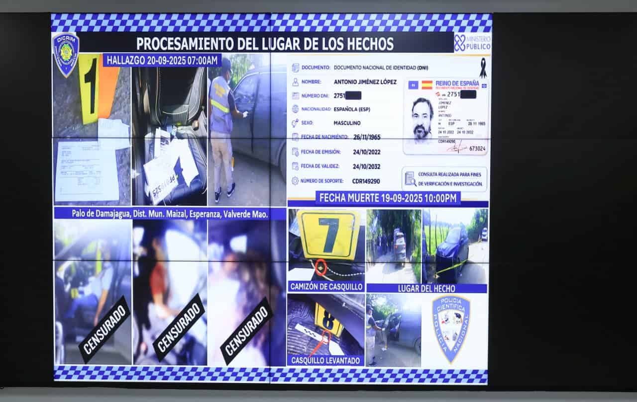 Autoridades policiales presentan a los detenidos y explican avances en la investigaci&oacute;n por la muerte del empresario espa&ntilde;ol.