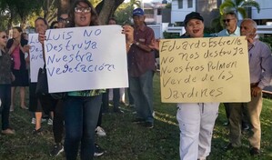 Residentes de Jardines del Norte se manifiestan contra supuesta intenci&oacute;n de ampliar Los Pr&oacute;ceres