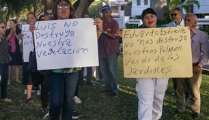 Residentes de Jardines del Norte se manifiestan contra supuesta intenci&oacute;n de ampliar Los Pr&oacute;ceres