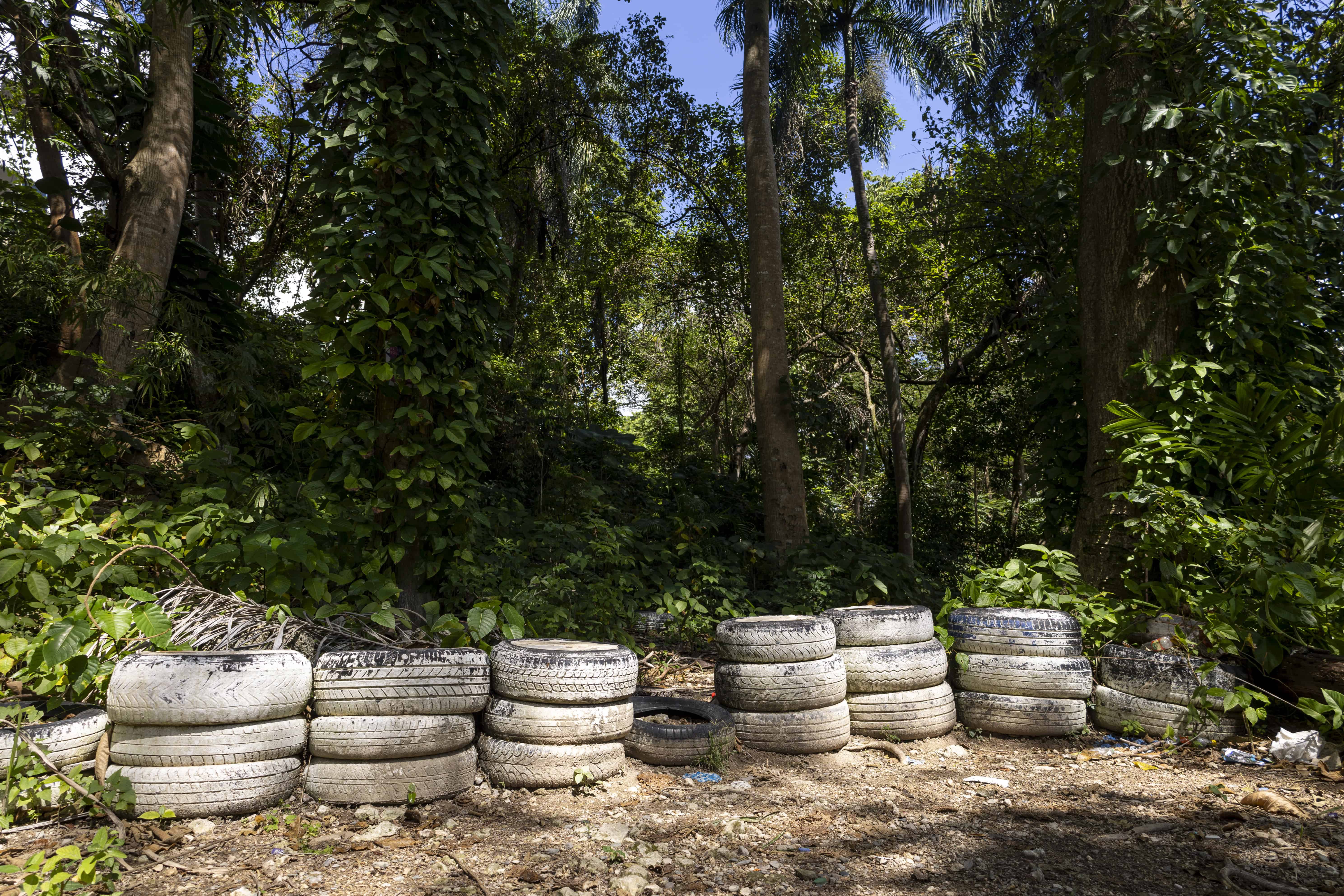 En este lugar se sentaban los vecinos, pero por abandono ya no lo utilizan.