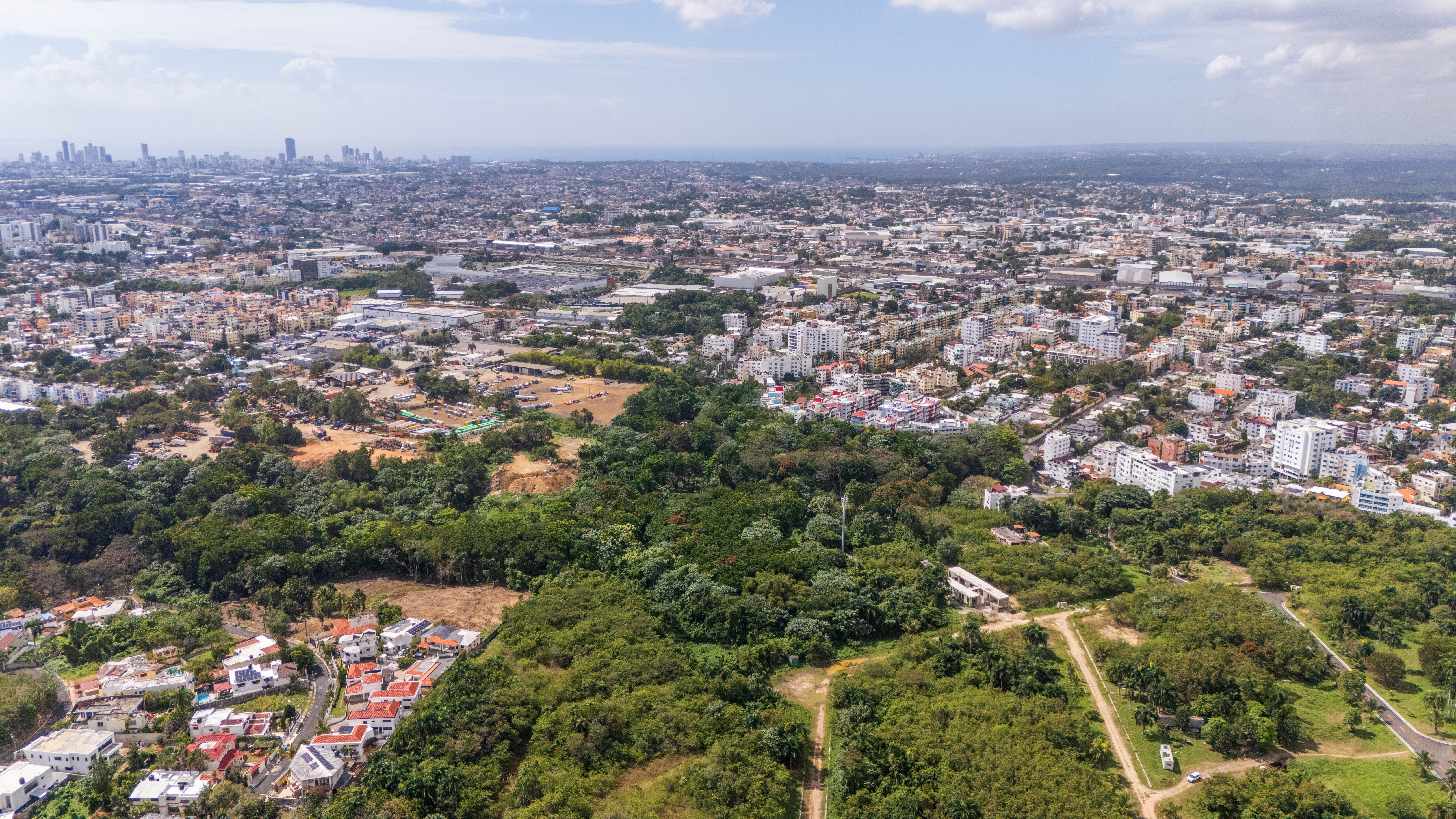 Vista del área verde de Don Honorio. 