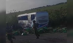 Muere conductor de un autob&uacute;s tras colisi&oacute;n con un cami&oacute;n en la Autov&iacute;a del Coral