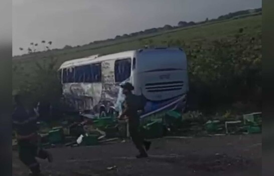 Muere conductor de un autob&uacute;s tras colisi&oacute;n con un cami&oacute;n en la Autov&iacute;a del Coral