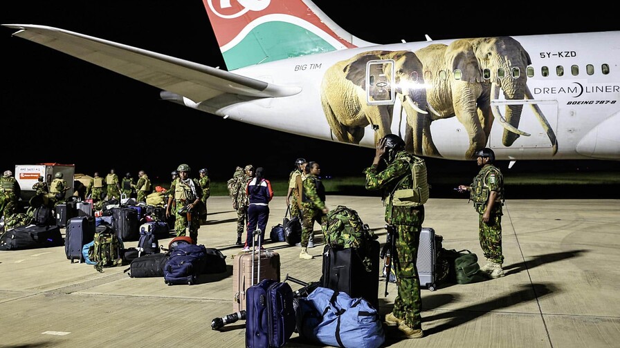 Regresan a Kenia 215 policías desplegados en la misión internacional de seguridad en Haití