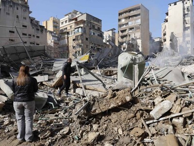 Suben a doce los muertos por ataques de Israel en Beirut