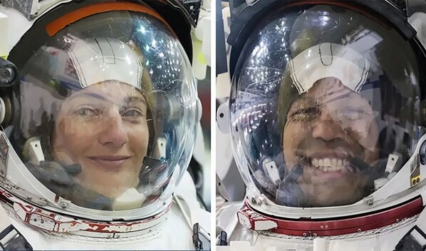 Dos astronautas de la NASA realizan una caminata espacial para modernizar la energ&iacute;a en la EEI