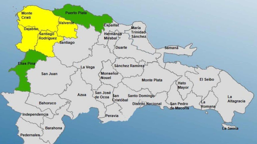 El COE incrementa los niveles de alerta por sistema frontal y vaguada que afecta varias provincias