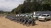 Medio Ambiente entrega 20 motocicletas al Senpa para reforzar vigilancia en r&iacute;o Haina