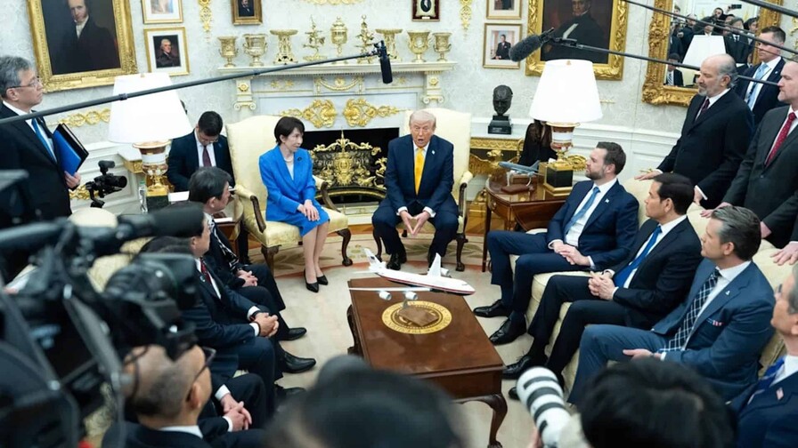 Primera ministra nipona detalla a Trump l&iacute;mites legales para darle apoyo militar en Ormuz