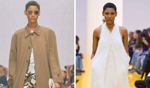 La modelo dominicana Yaina Cuevas debuta en París desfilando para Saint Laurent