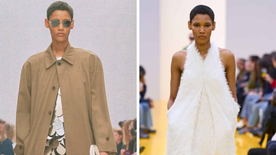 La modelo dominicana Yaina Cuevas debuta en París desfilando para Saint Laurent La modelo dominicana Yaina Cuevas debuta en París desfilando para Saint Laurent