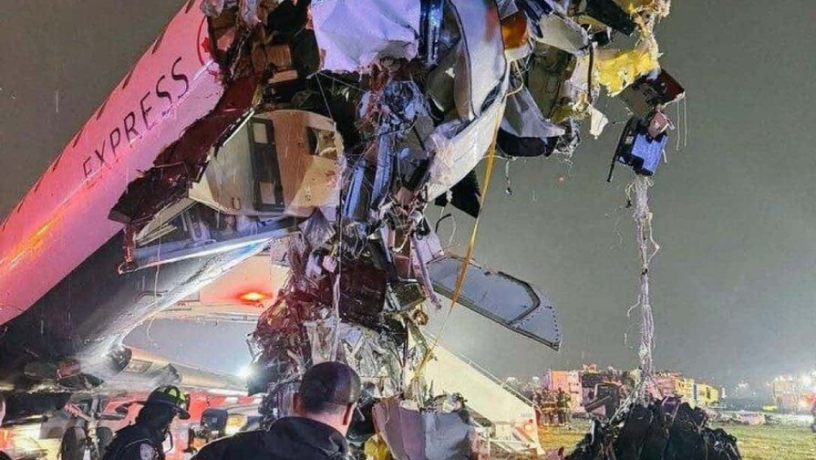 Reabren pista del aeropuerto LaGuardia de Nueva York donde ocurrió accidente de avión