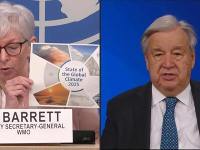 ONU asegura que la Tierra acumuló calor récord en 2025