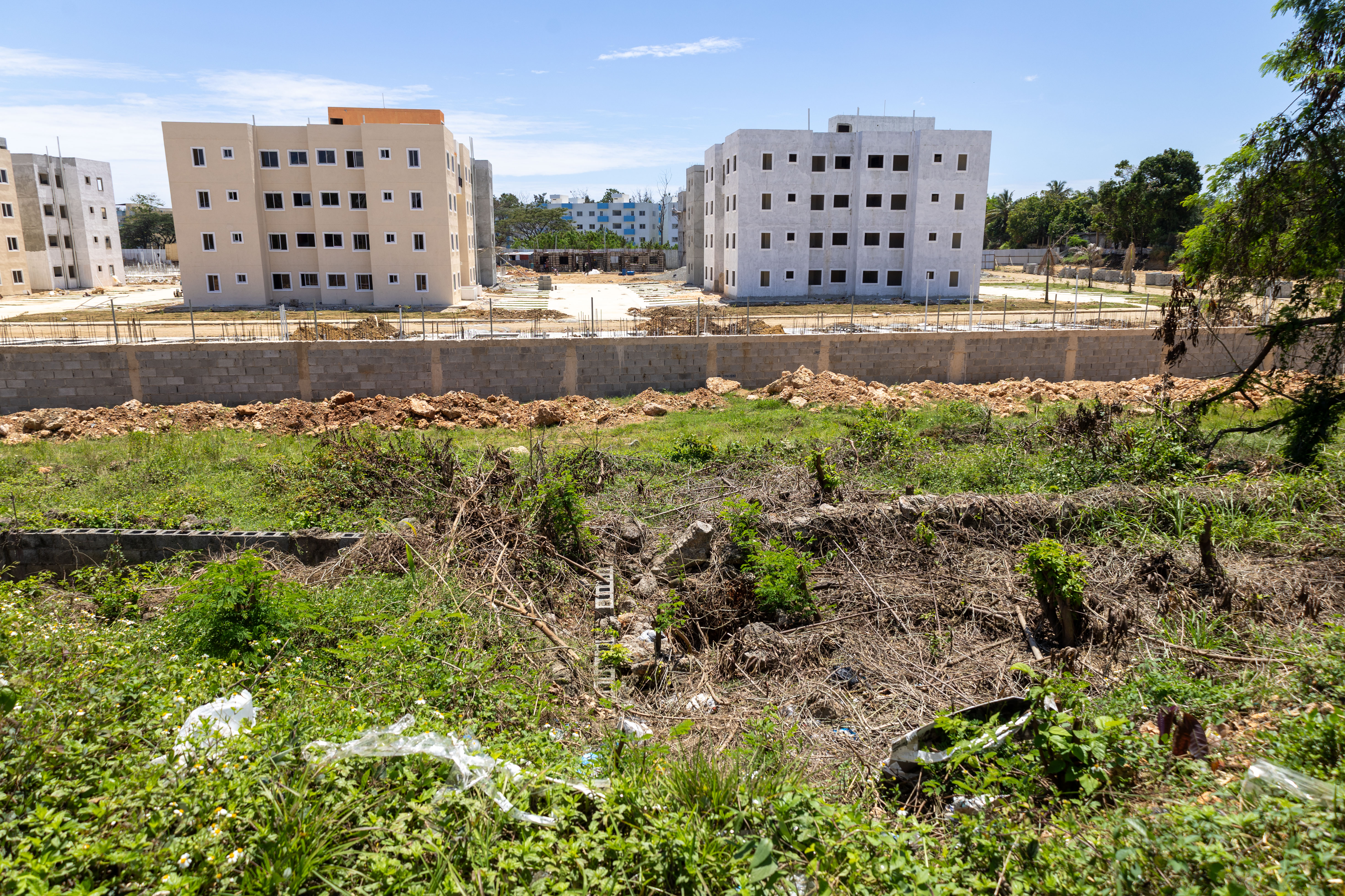 Próximo al lugar se construye un residencial privado.