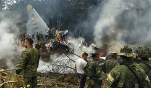 Accidente de avión militar deja 66 muertos en Colombia