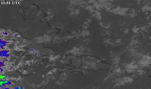 El Indomet prevé aguaceros este miércoles por incidencia de vaguada