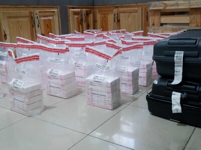 DNCD incauta 150 paquetes de cocaína en Aeropuerto Punta Cana