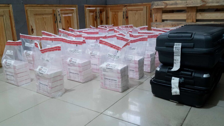 Decomisan 150 paquetes de coca&iacute;na en maletas procedentes de Colombia en aeropuerto de RD