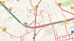 Cami&oacute;n se accidenta en el kil&oacute;metro 9 y causa gran tap&oacute;n al oeste del Distrito