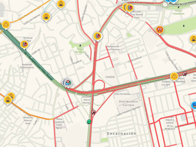 Gran tapón en el DN por accidente de camión en el kilómetro 9