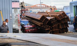 Los accidentes de camiones volcados en el kil&oacute;metro 9 de la autopista Duarte se repiten cada a&ntilde;o
