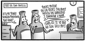 Caricatura de Noticiero Poteleche 27 marzo 2026