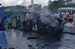 Un muerto y un herido tras accidente múltiple en La Altagracia Un muerto y un herido tras accidente múltiple en La Altagracia