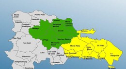 El COE emite alerta amarilla para nueve provincias y mantiene ocho en verde por vaguada