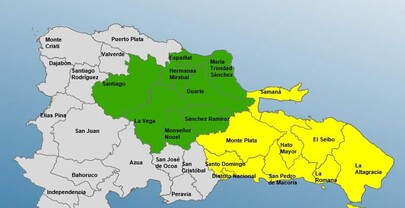 El COE emite alerta amarilla para nueve provincias y mantiene ocho en verde por vaguada