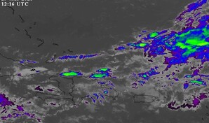 El Indomet prev&eacute; continuidad de aguaceros este viernes con 16 provincias en alerta verde